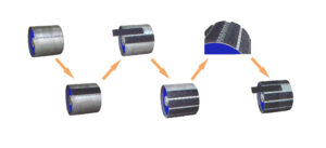 how to install the lagging material for elevator drum pulley