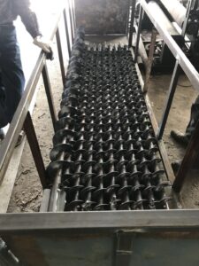 continuous screw conveyor flight