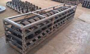 continuous screw conveyor flight