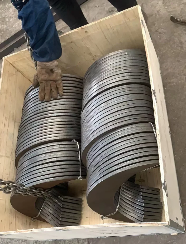 Hélices sinfín helicoidales de acero al carbono