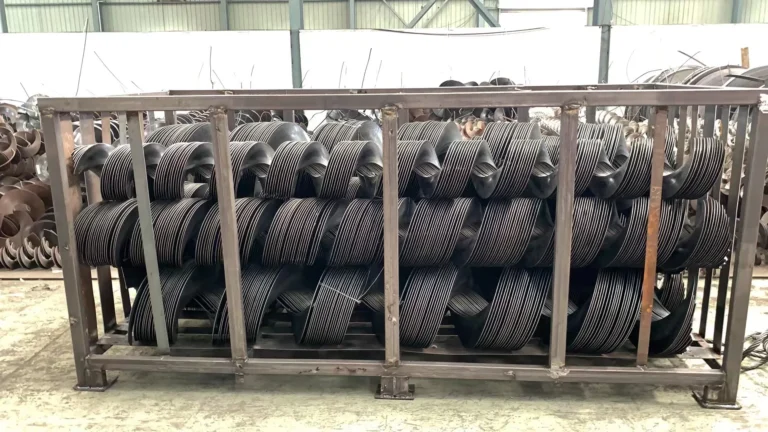 tornillos sinfín continuos Q255 embalados en jaula de acero