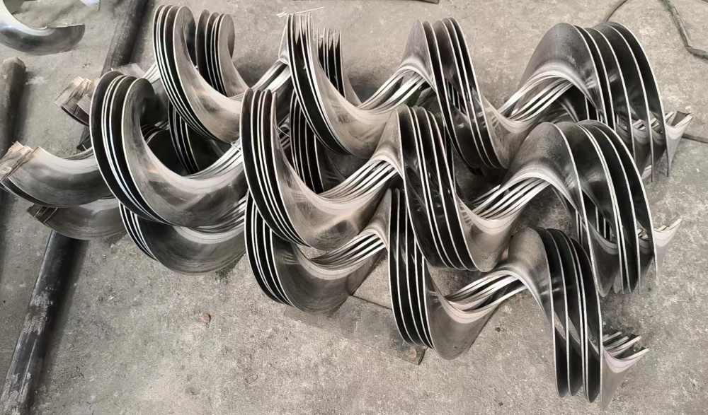 Álabes helicoidales SS304 suministrados a Canadá