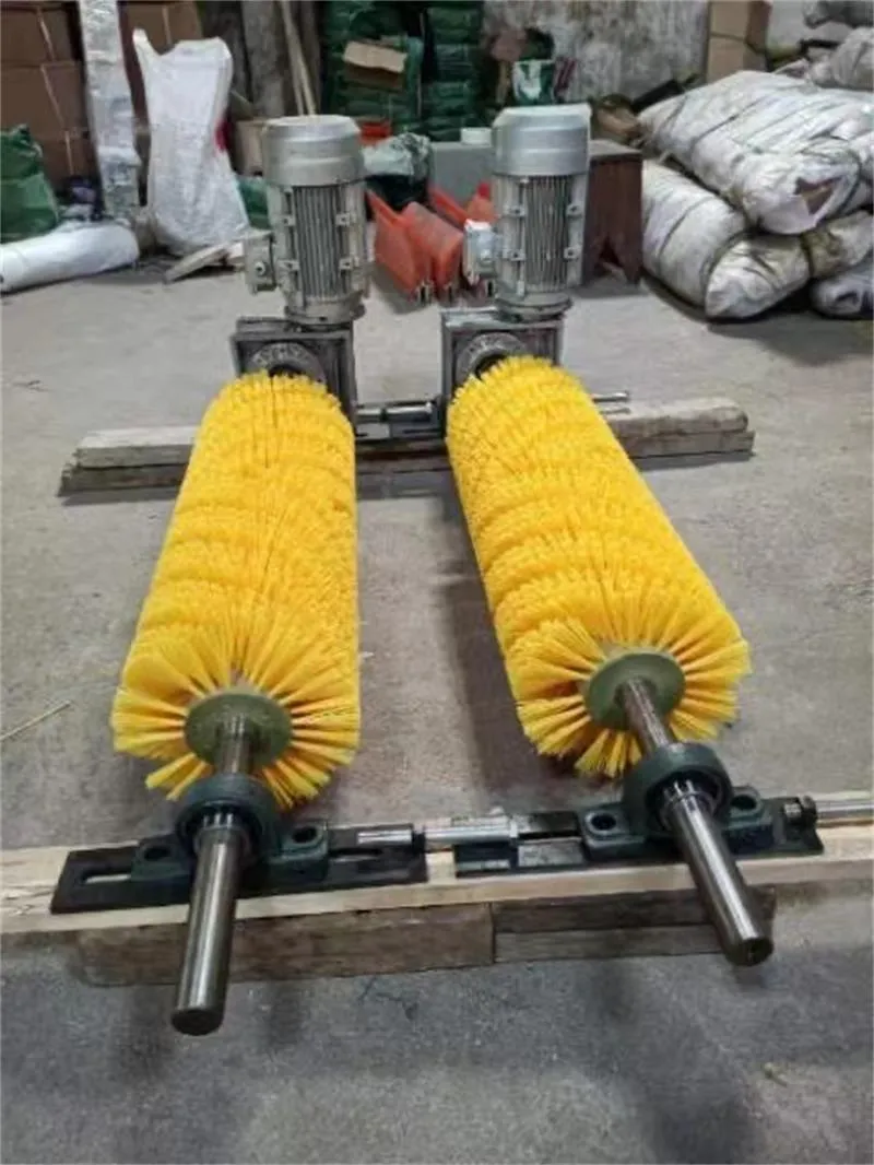 Limpiador de cepillo rotativo para cinta transportadora