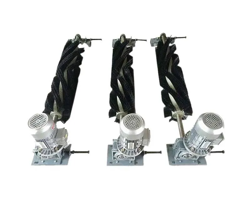 Limpiador rotativo de cepillo para cinta transportadora industrial
