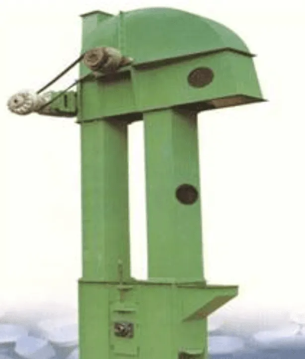 Cabezal de elevador de cangilones con sistema de transmisión por correa industrial