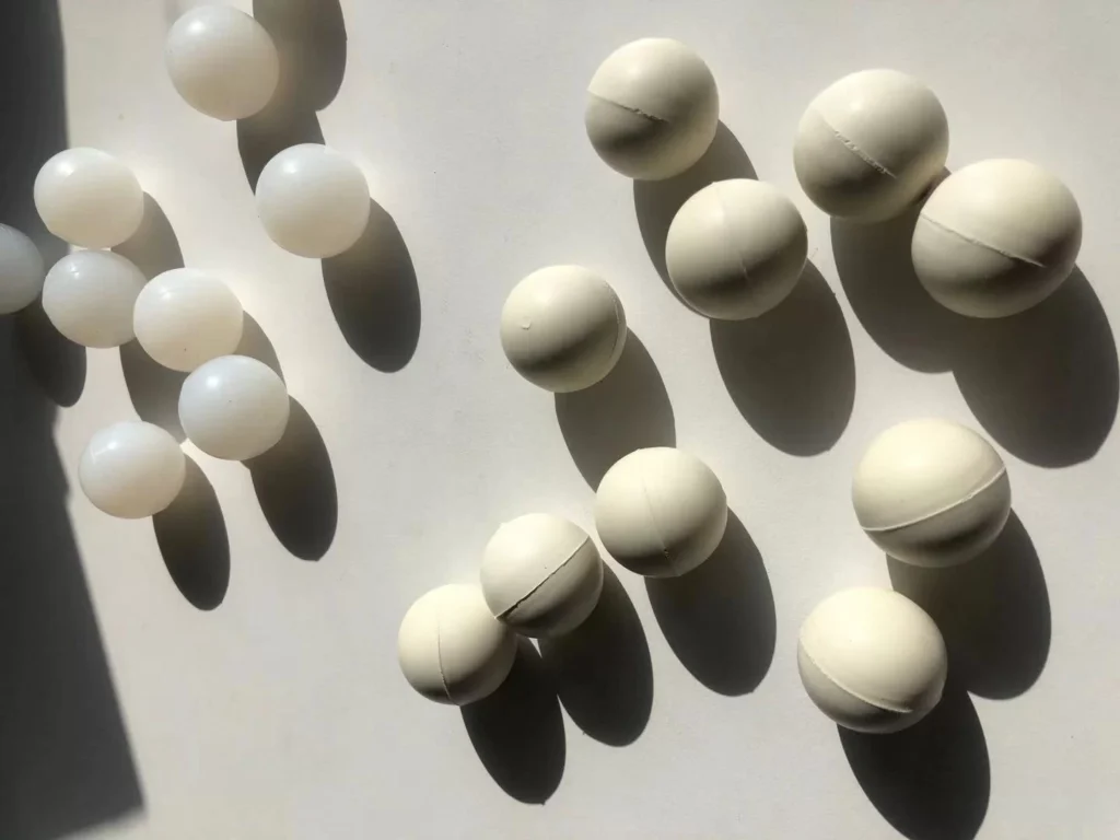 Bolas de goma para limpieza de mallas en cribas vibratorias