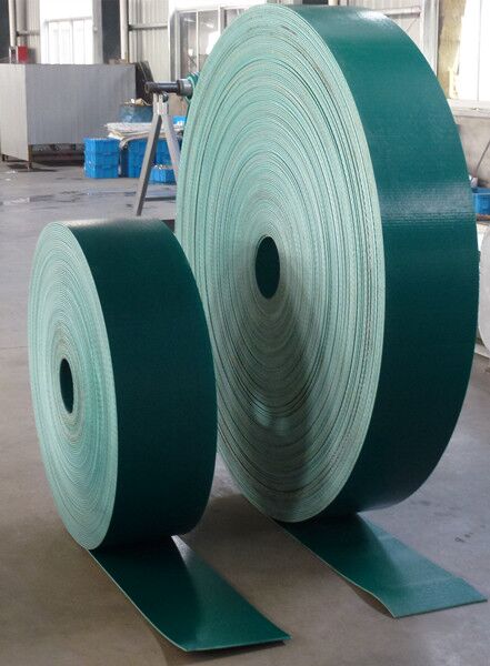 Banda elevadora de PVC grado alimenticio para transporte industrial de alimentos y granos